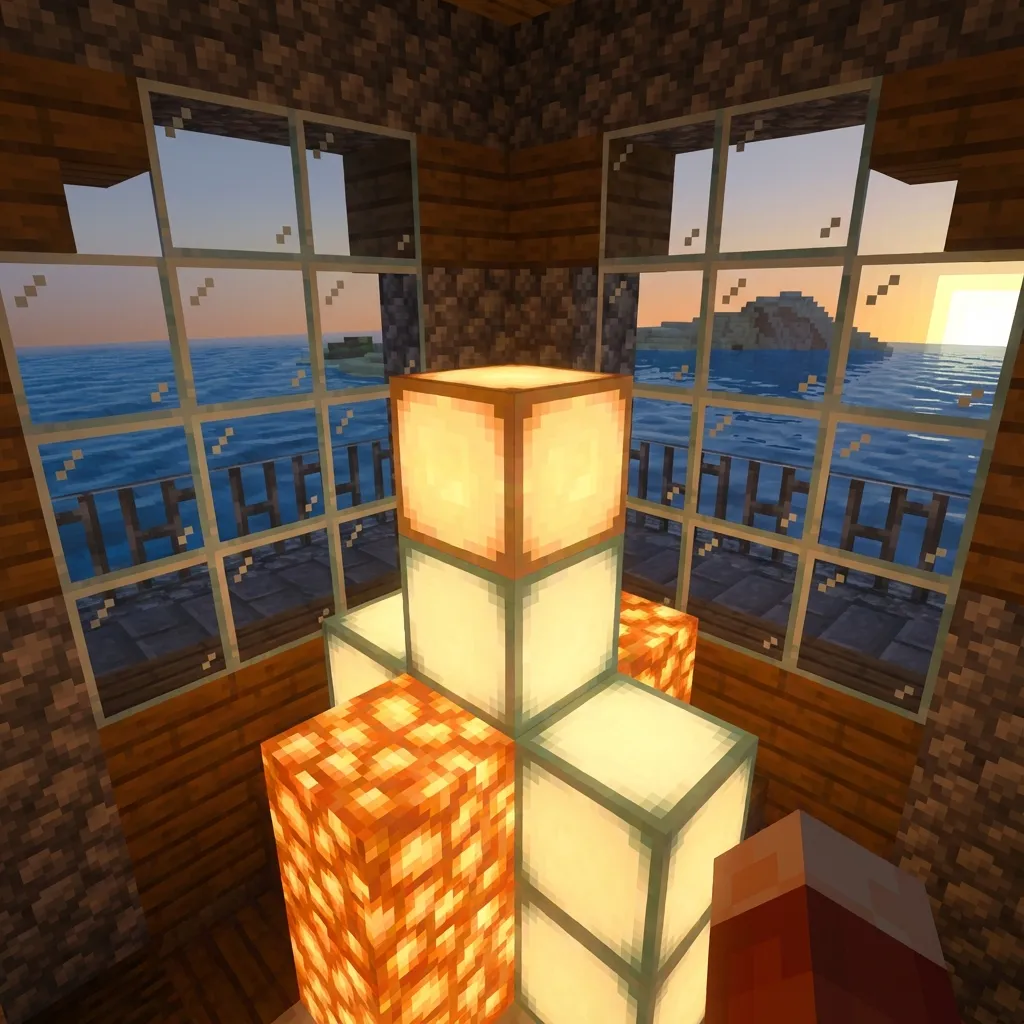 Lighthouse lantern room interior